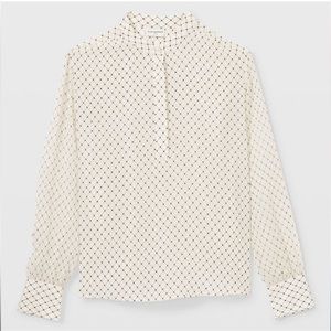 Club Monaco Silk Popover Blouse